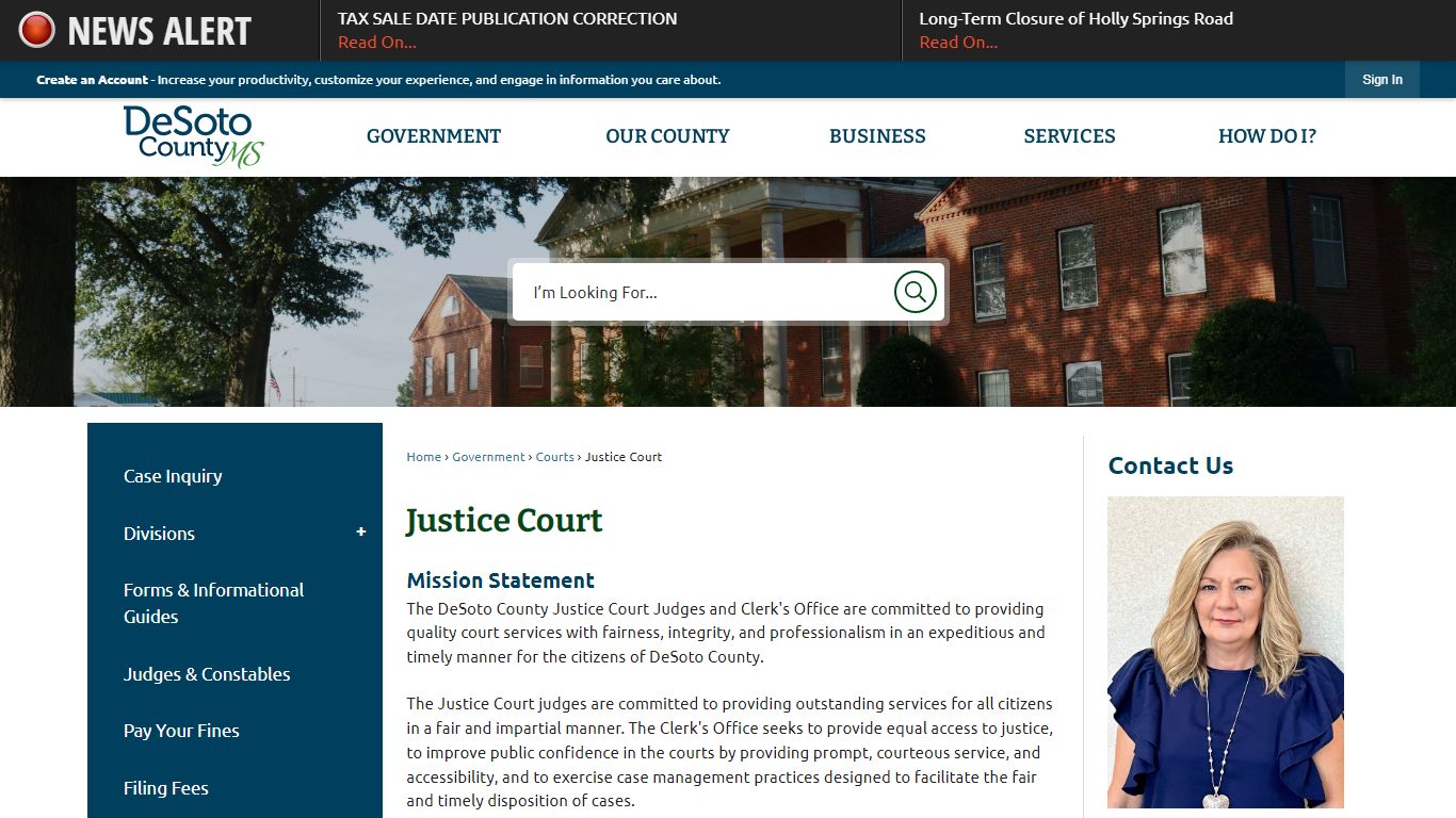 Justice Court | DeSoto County, MS - Official Website